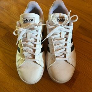 Adidas Classic White and Black Sneakers